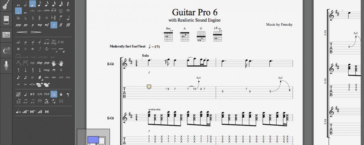 Guitar Pro 6 Tab Editing Software